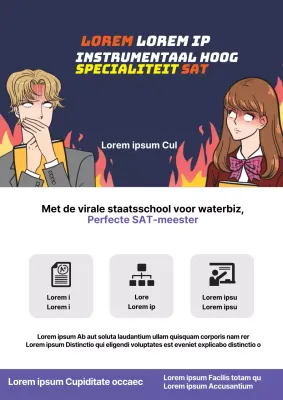 Promoot de examenvoorbereidingscursus van je school met manga-illustraties