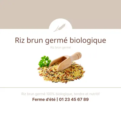 Riz brun germé