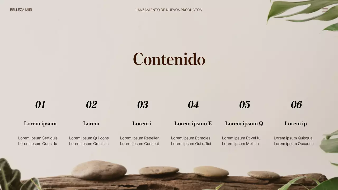 Nuevos productos capilares naturales en verde y beige