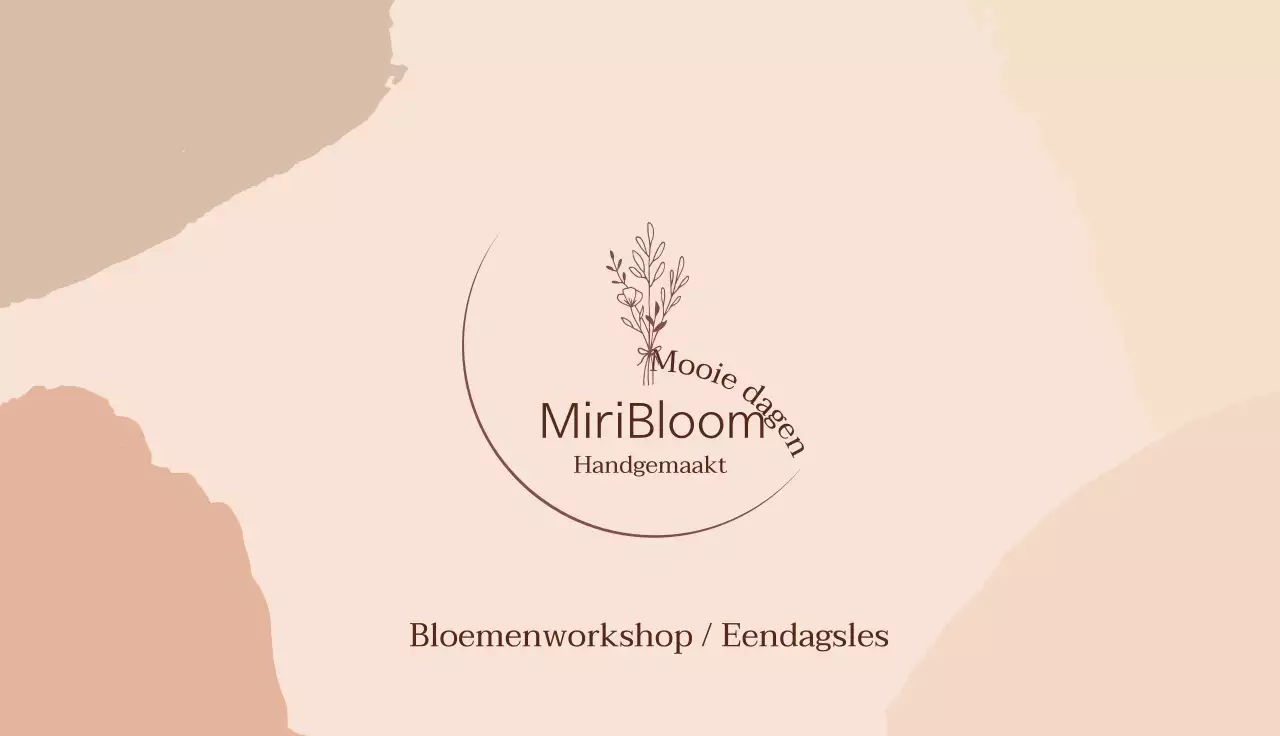 Bruine illustratie Vintage bloemenwinkel bloemist