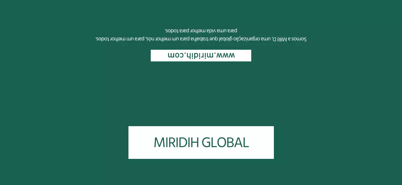 Um simples Mirridi Global verde escuro para promoção da empresa
