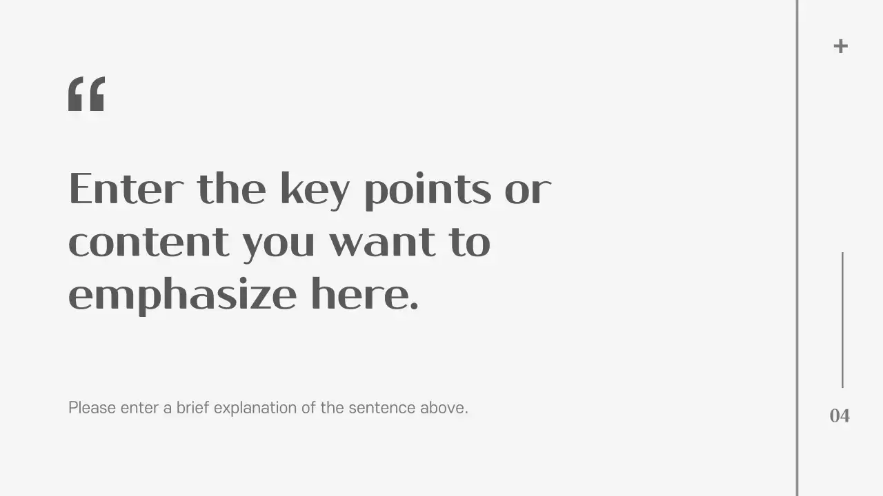 Grey Minimalist Template Presentation