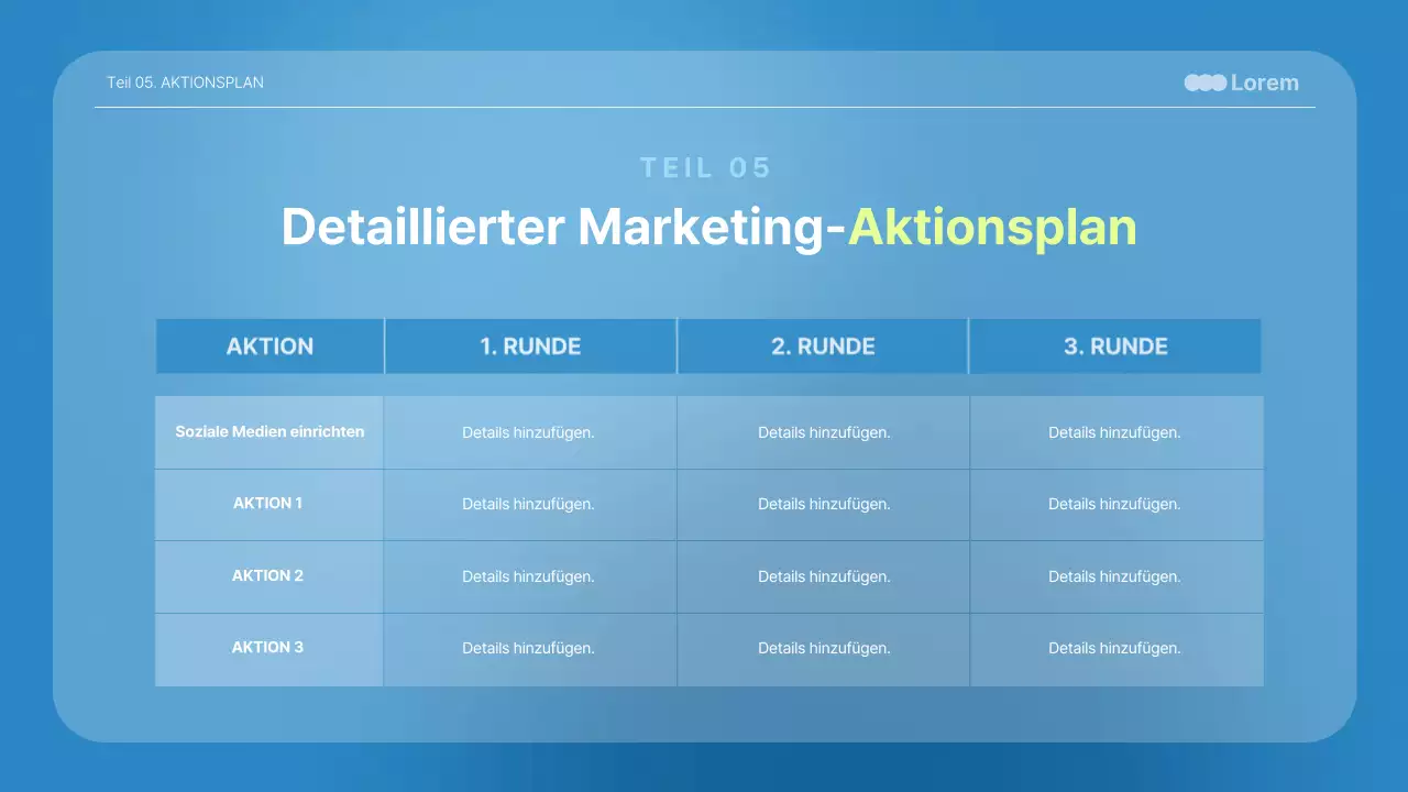 Medizinische Vorträge in Blau