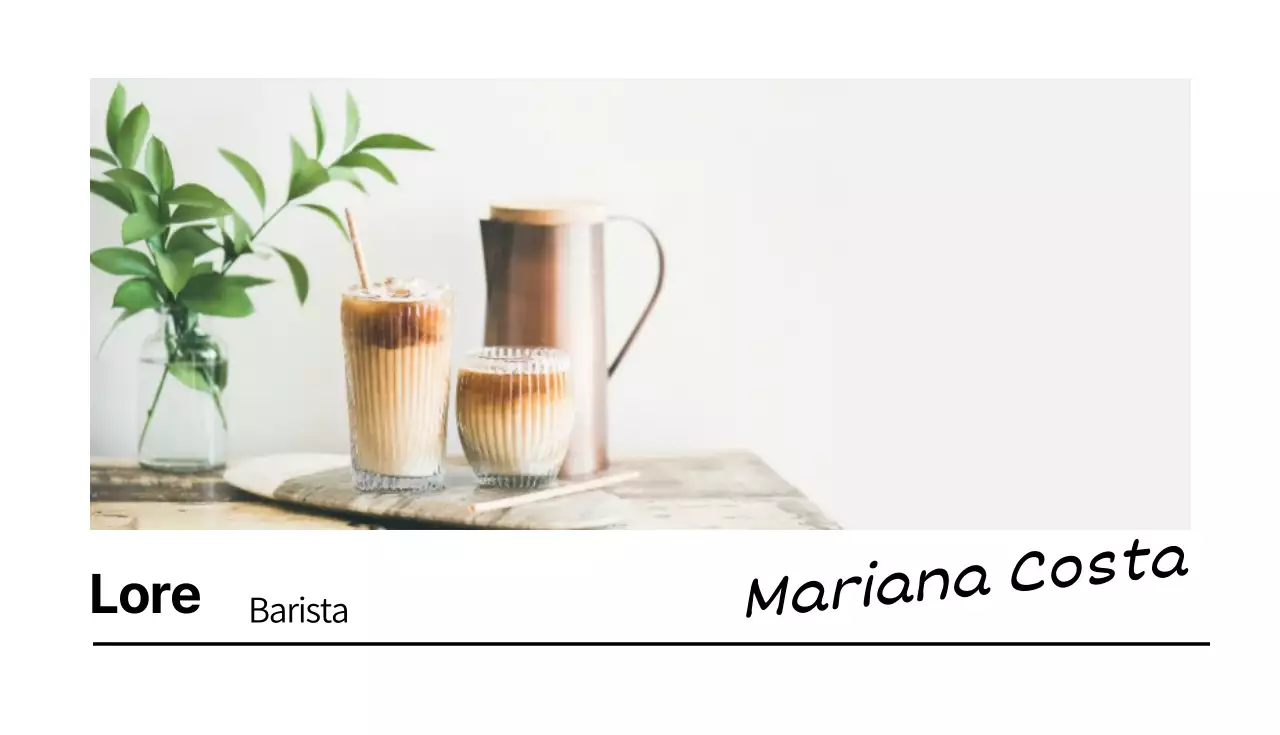 Cartões de visita para cafés