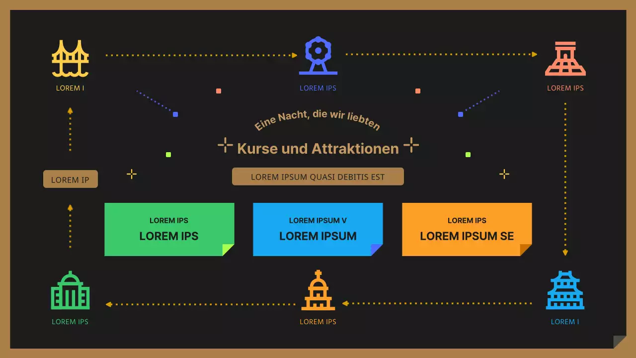 Ein niedlicher schwarzer und bunter nächtlicher Fremdenführer