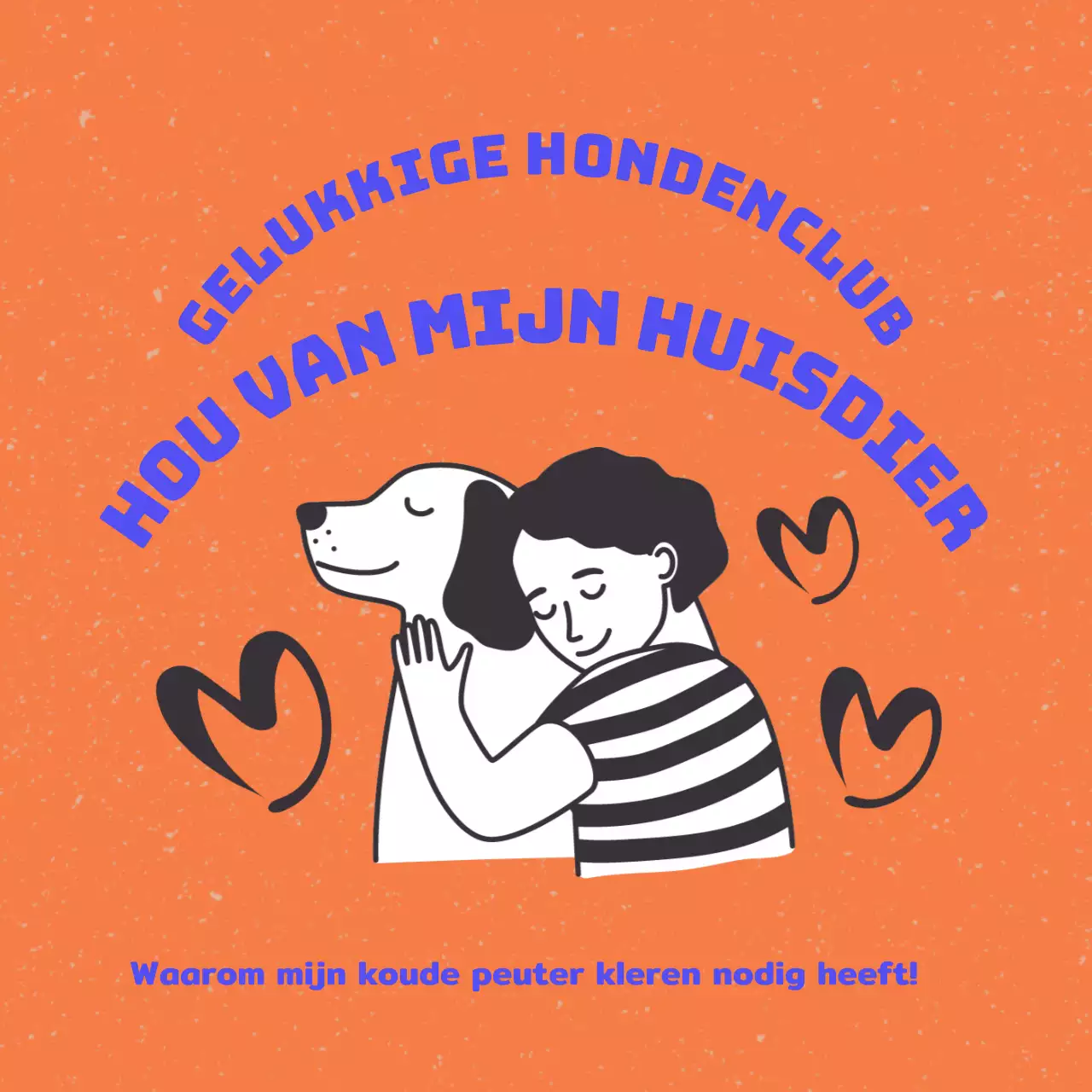 Promoot hondenkleding met knallers van oranje en blauw