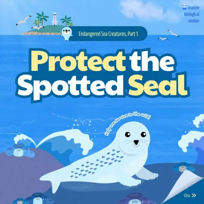 Blue Modern Wildlife Announcement Social Media Post