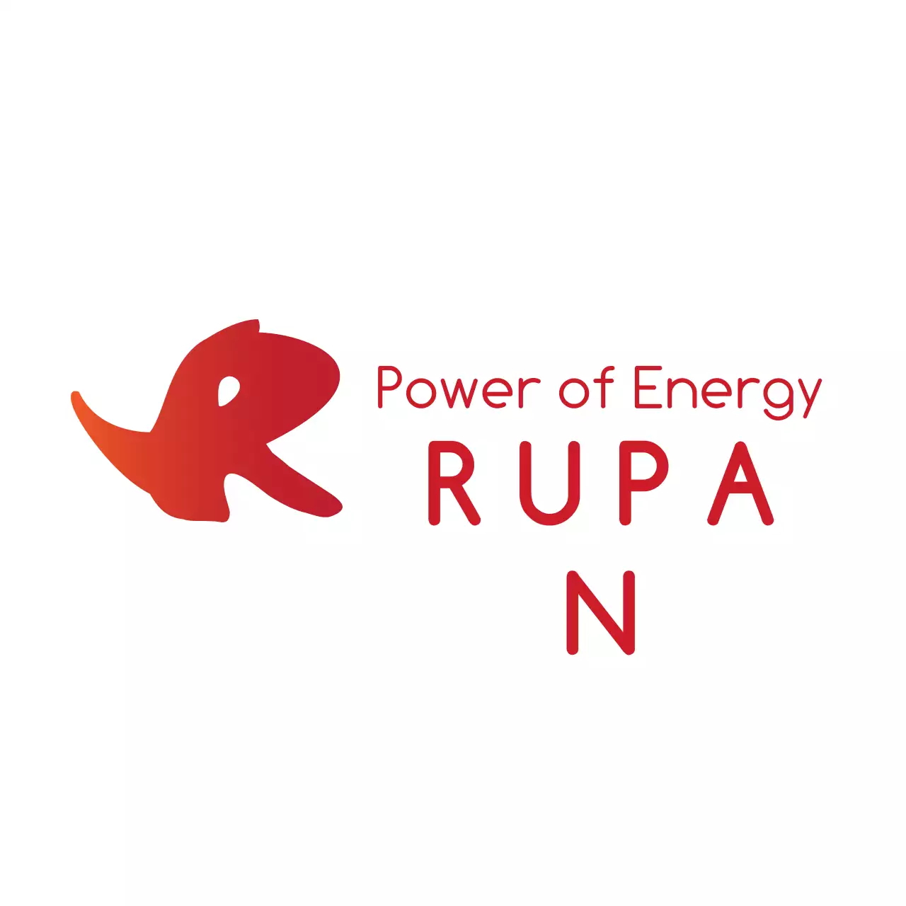 Red Modern Energy Promotion Logo