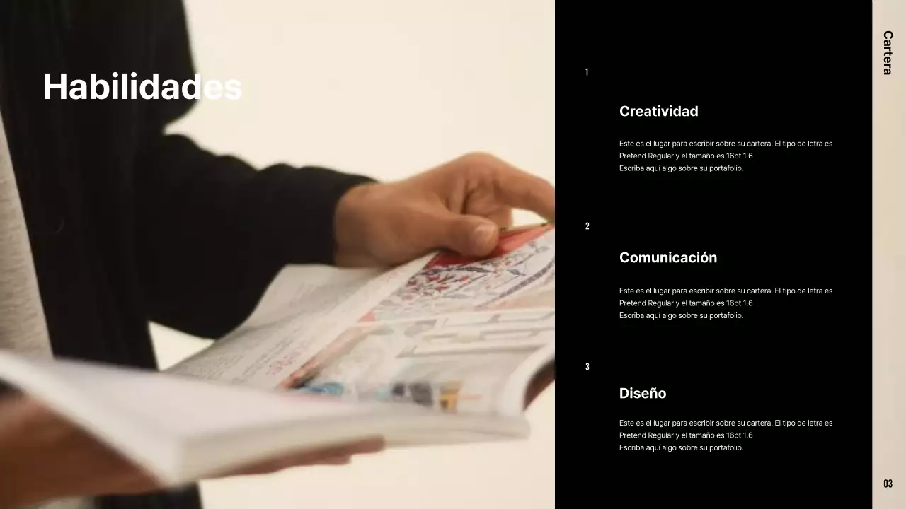 Una cartera moderna en caqui y beige