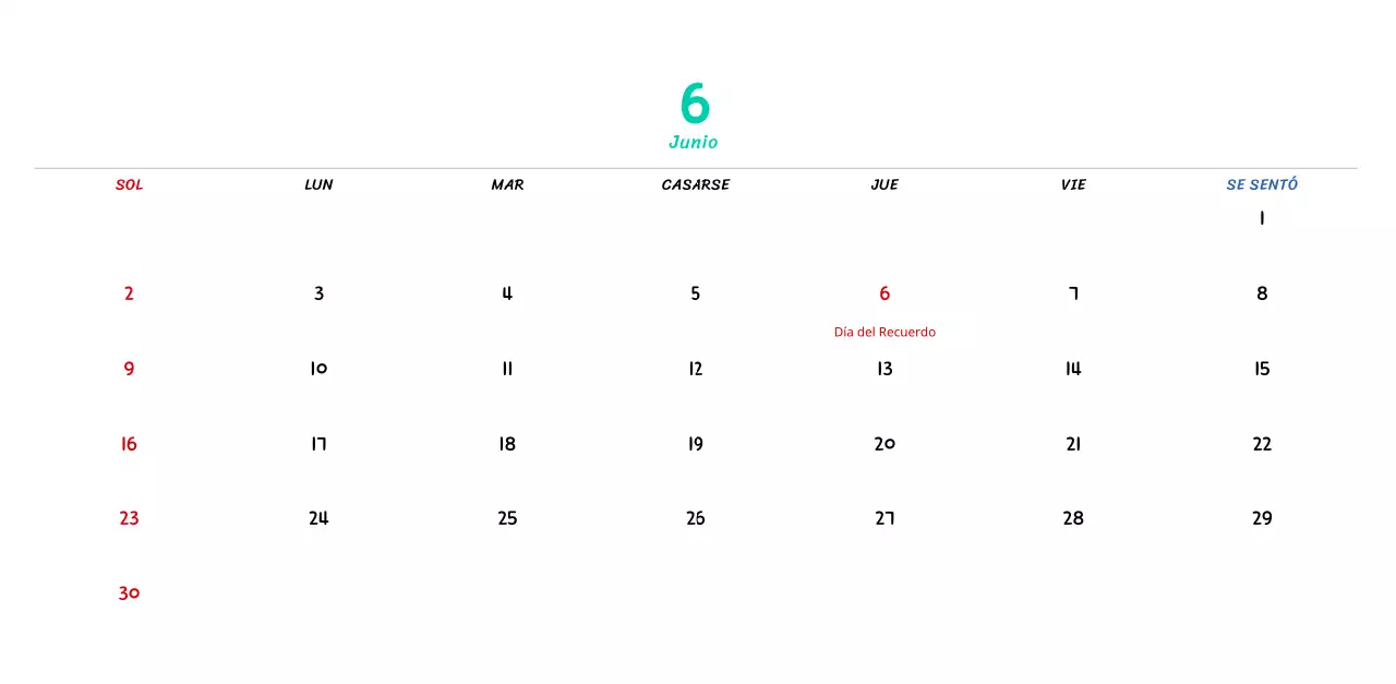 Calendario de Año Nuevo con simpáticas ilustraciones lineales