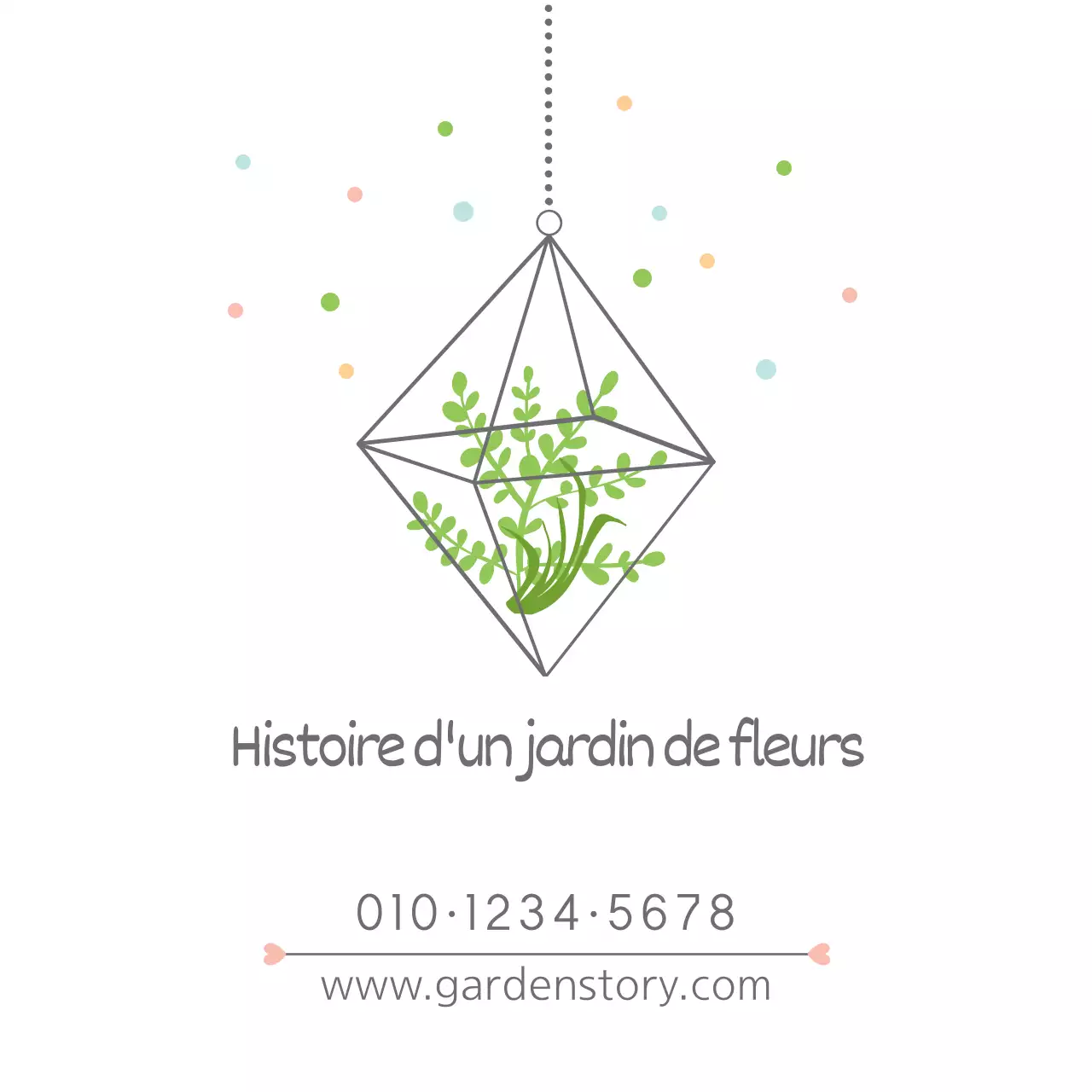 Histoire d'un jardin de fleurs