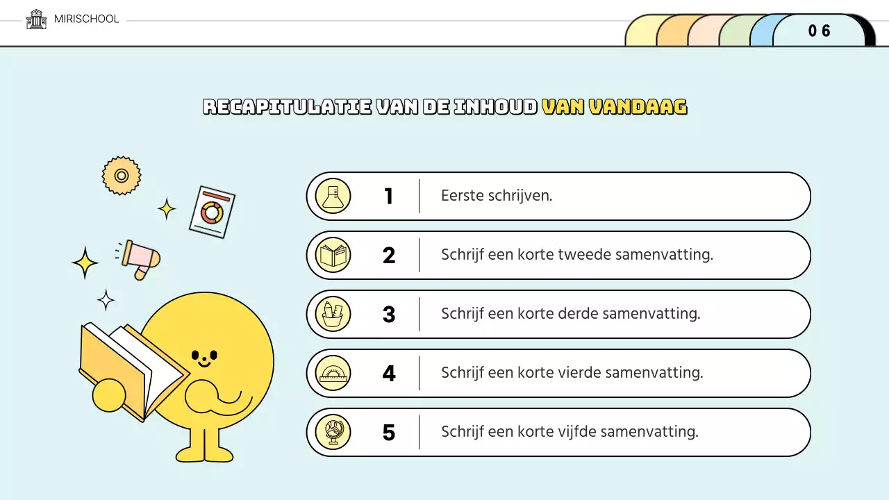 Schattige mappen in pastelkleurenBeeld van het concept van schoolonderwijs