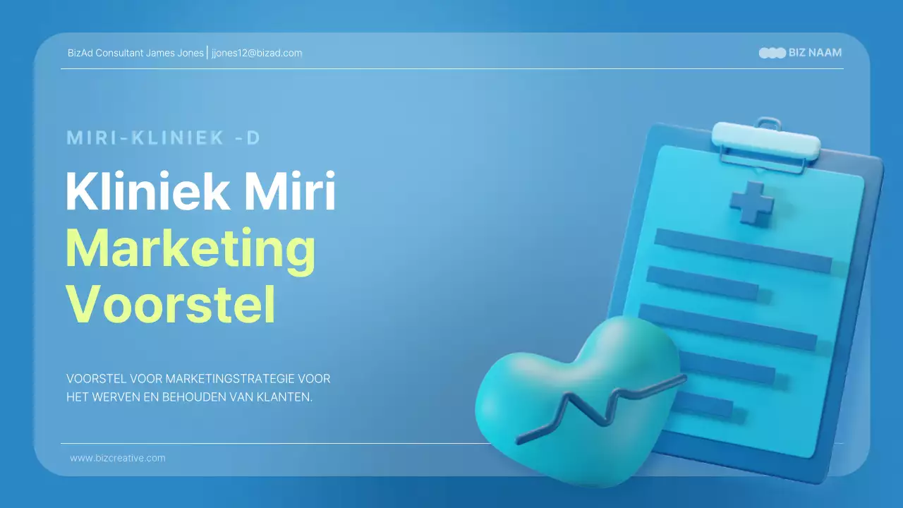 Medische presentaties in blauw