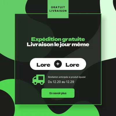 Livraison gratuite Livraison le jour même
