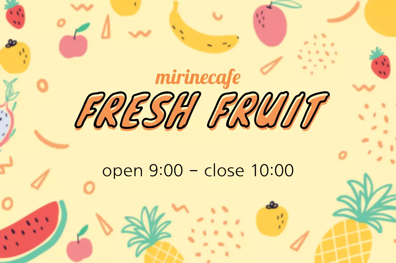 Yellow Trendy Cafe Promotion Banner