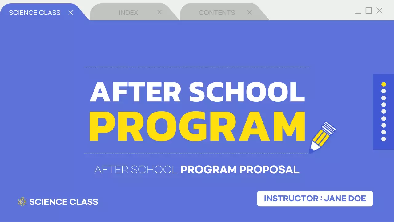 Blue Modern Education Proposal Presentation