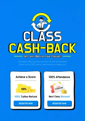 Blue Modern Class Promotion Poster