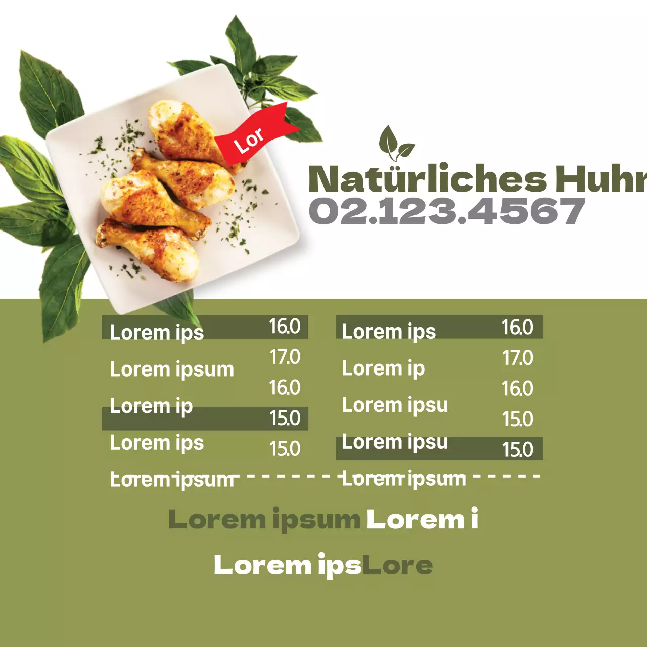 Natürliches Huhn