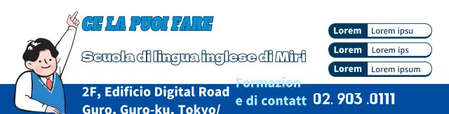 Promuovere la scuola di illustrazione del carattere blu