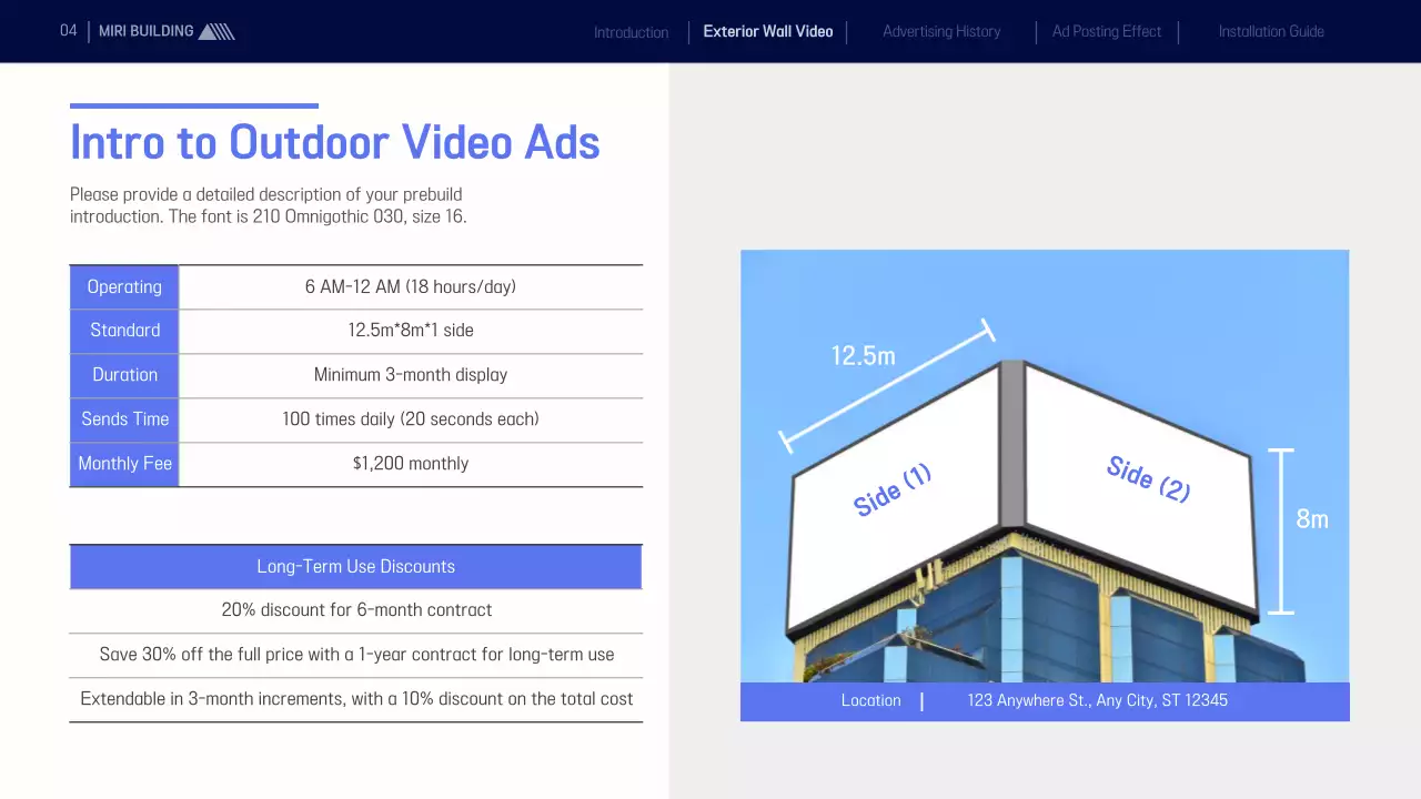 Navy Modern Media Proposal Presentation