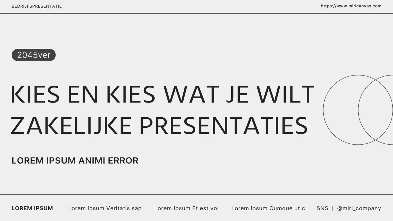 Grijs en zwart monotoon voor een eenvoudige bedrijfspresentatie