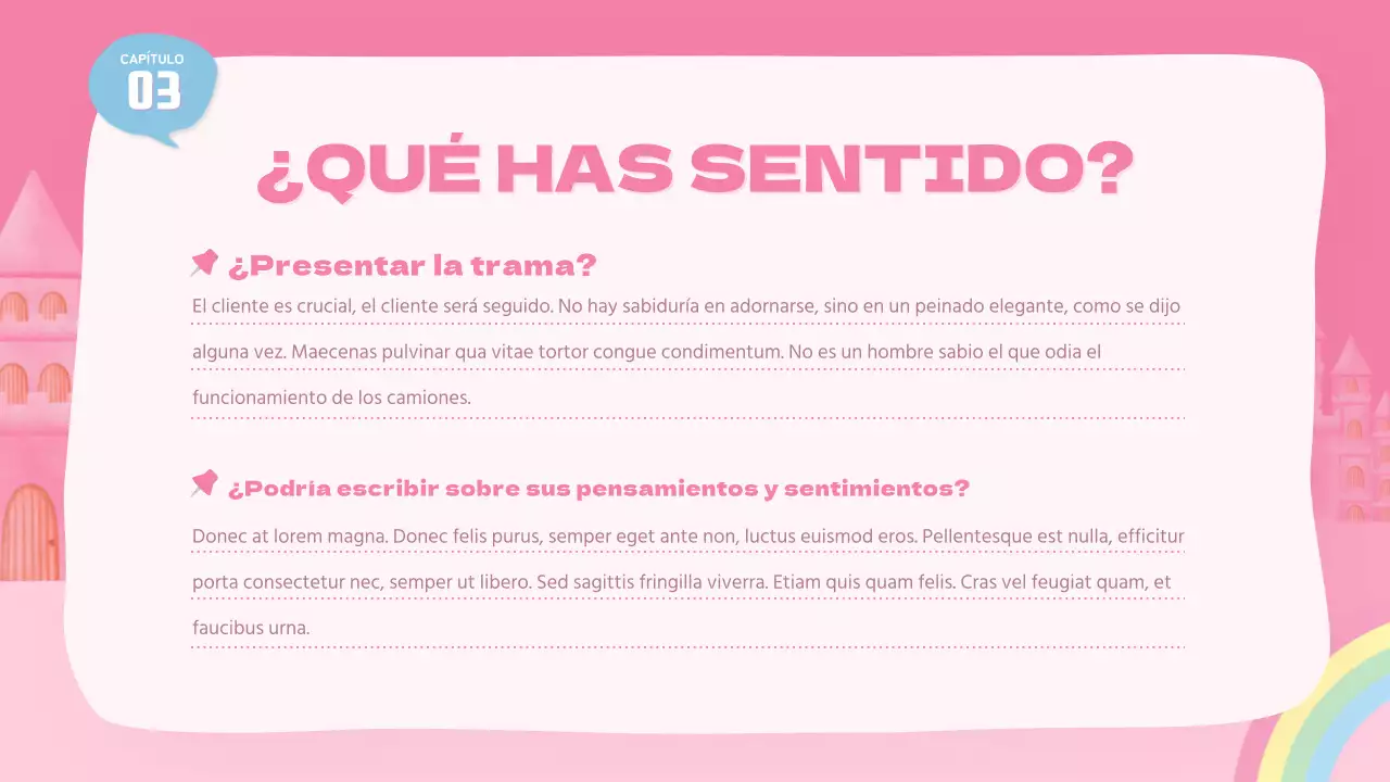 Una linda princesa rosa de cuento de hadas lección de actuación