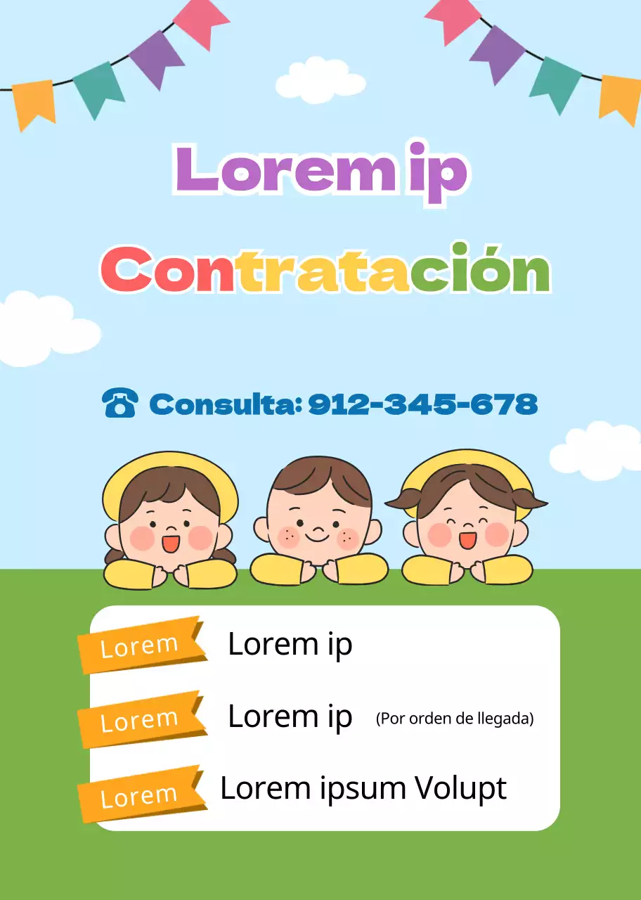 Azul claro verde lindo reclutamiento PR