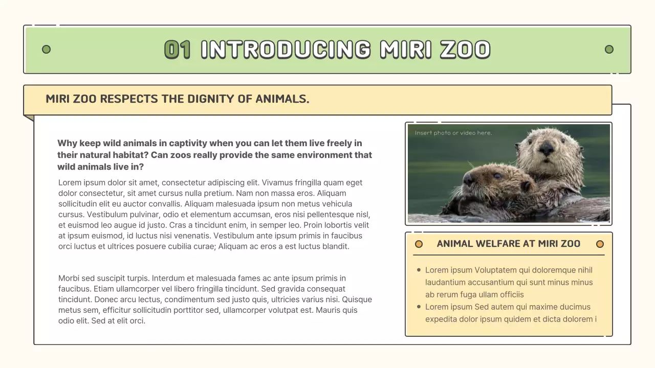 Beige Vintage Wildlife Promotion Presentation