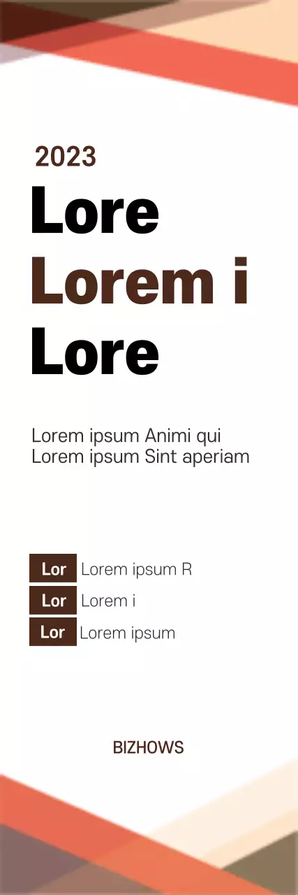 Banner de cartão de visita moderno laranja