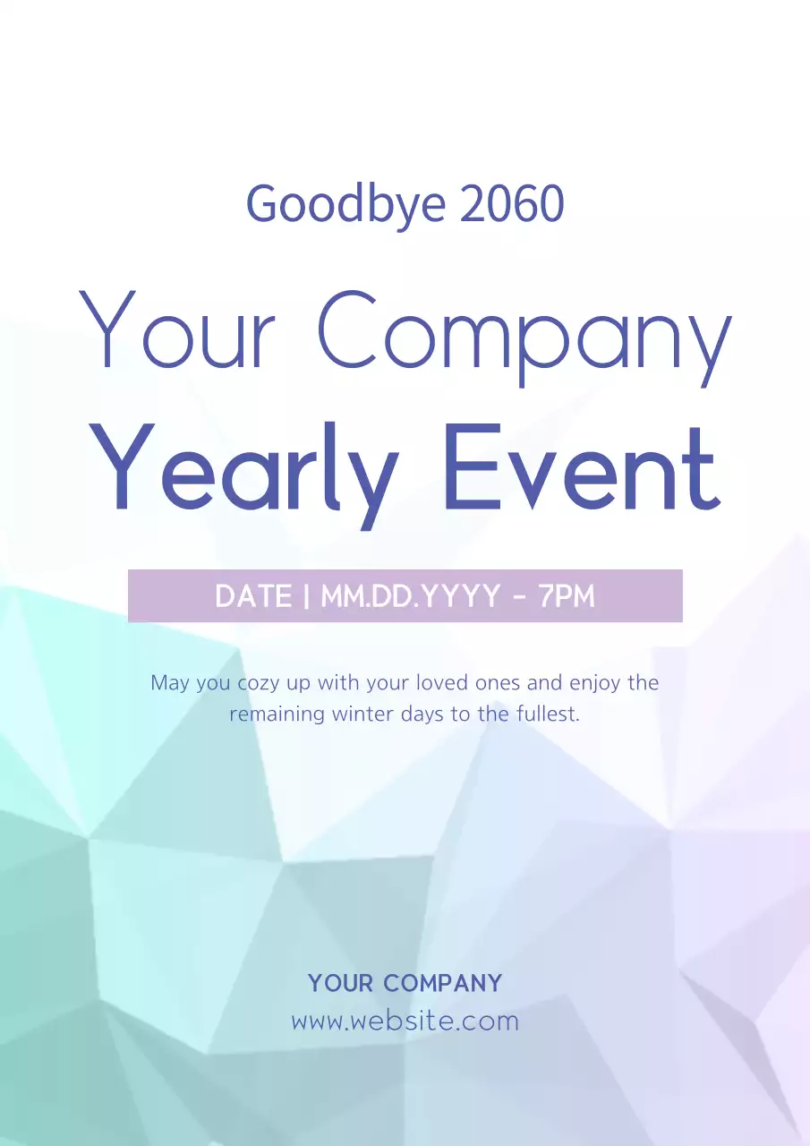 Teal Modern Event Announcement Poster