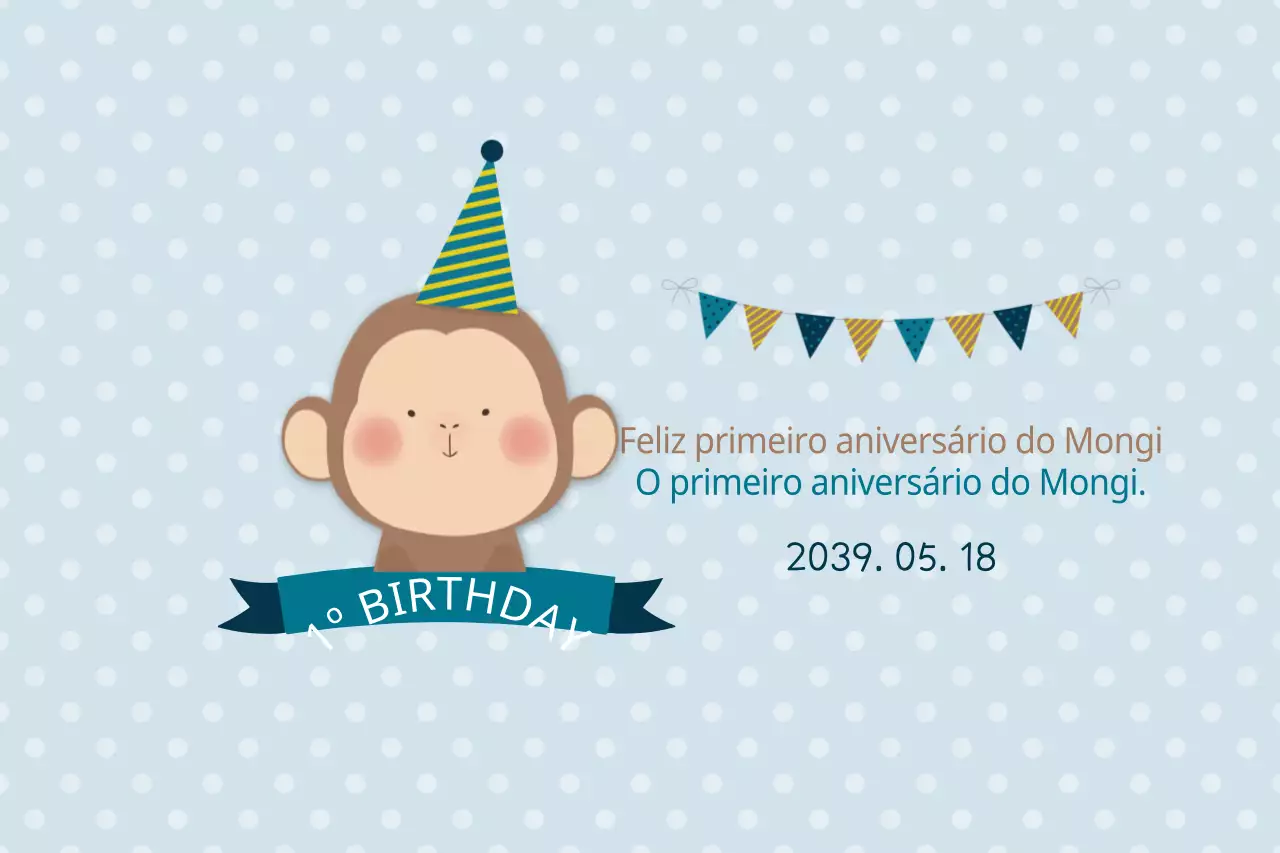 O primeiro aniversário do Mong