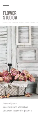 Banner de promoção de flores vintage bege