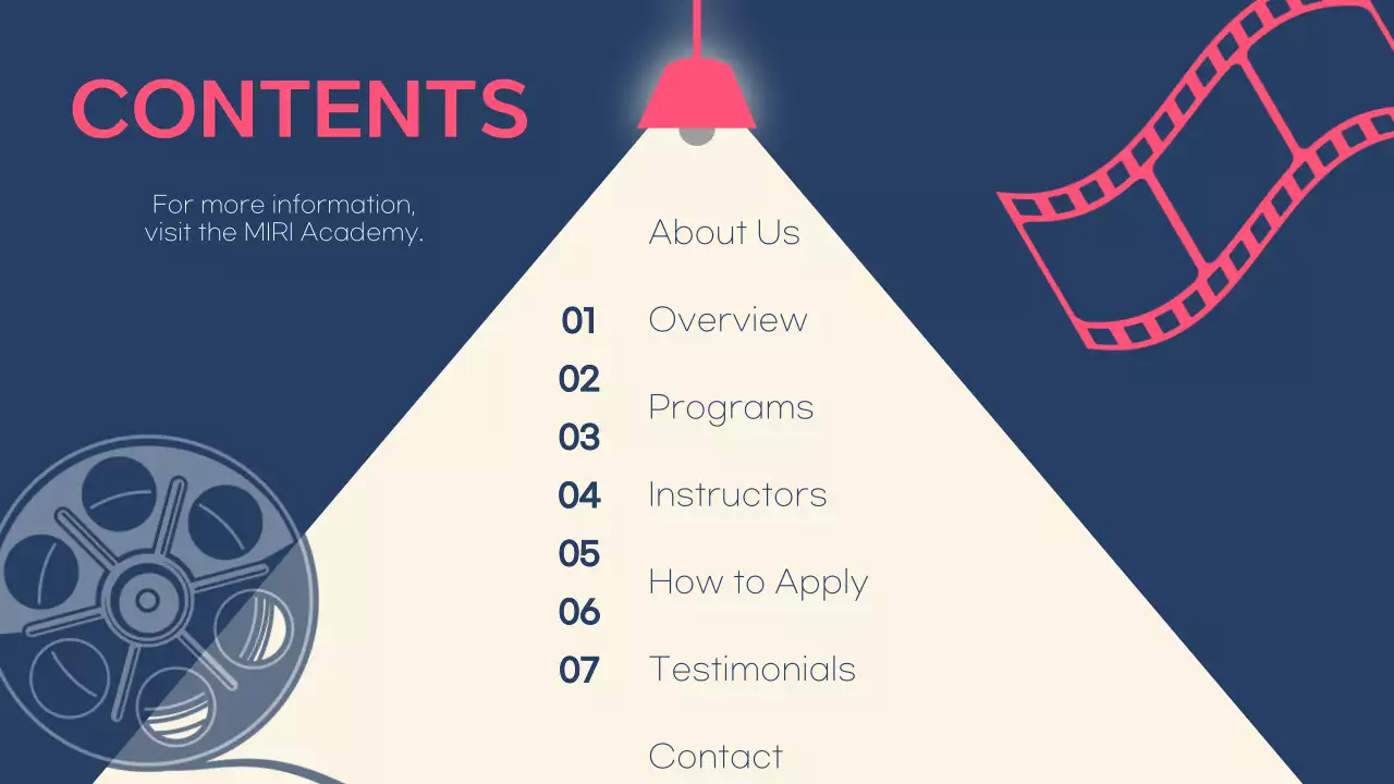 Red Modern Acting Promotion Presentation