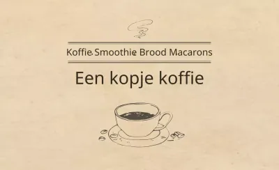 Een kopje koffie