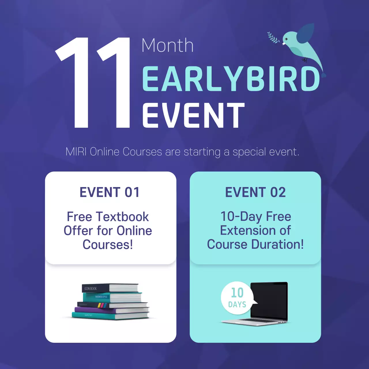 Blue Modern Online Event Promotion Instagram Post