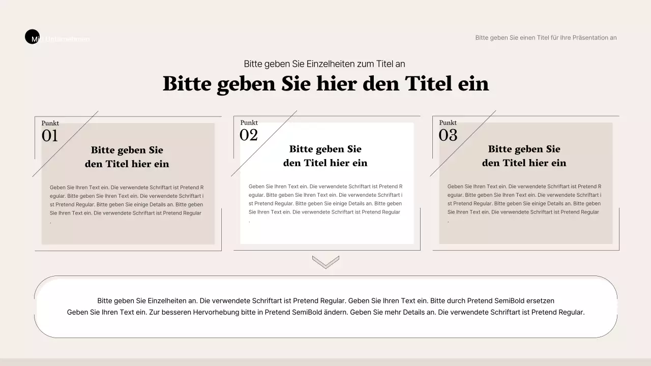 Schlichter Business-Stil in Beige und Braun