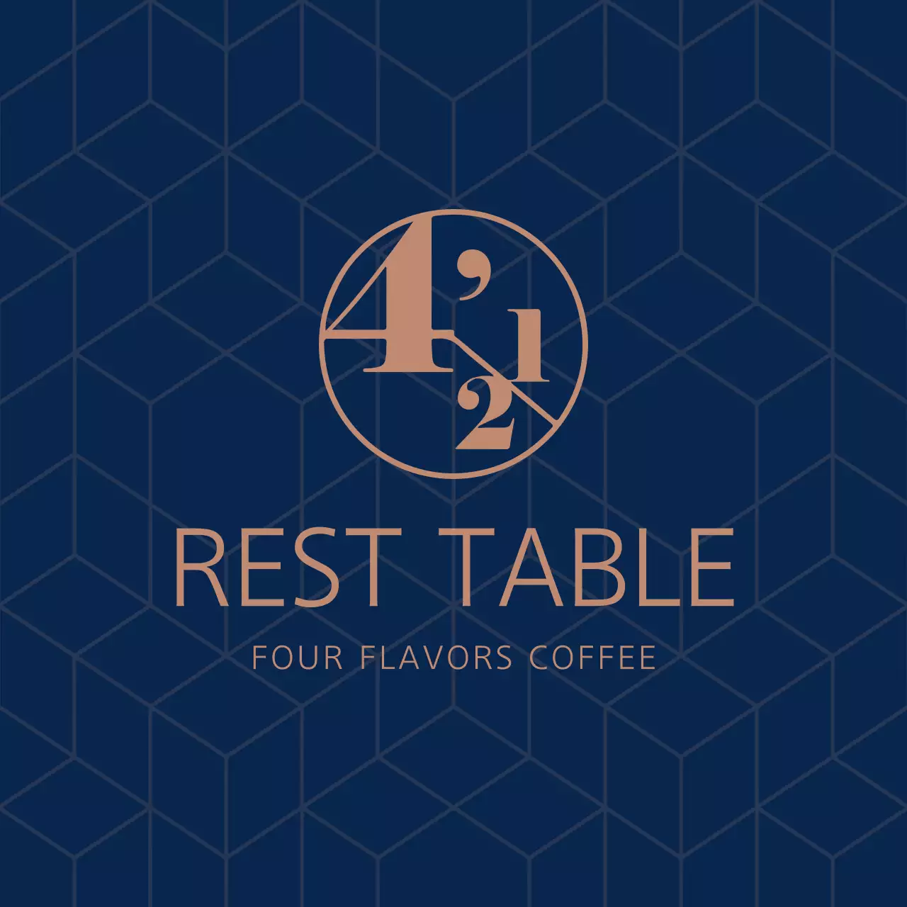Navy Minimal Coffee Promotion Banner