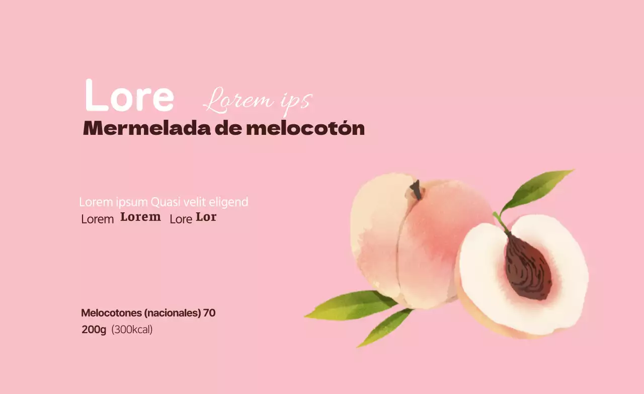 Mermelada de melocotón ecológico
