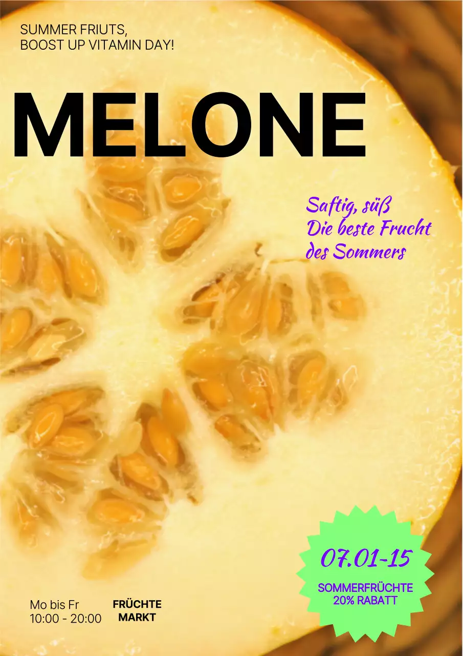 Über den Verkauf von gelbem Sommerobst