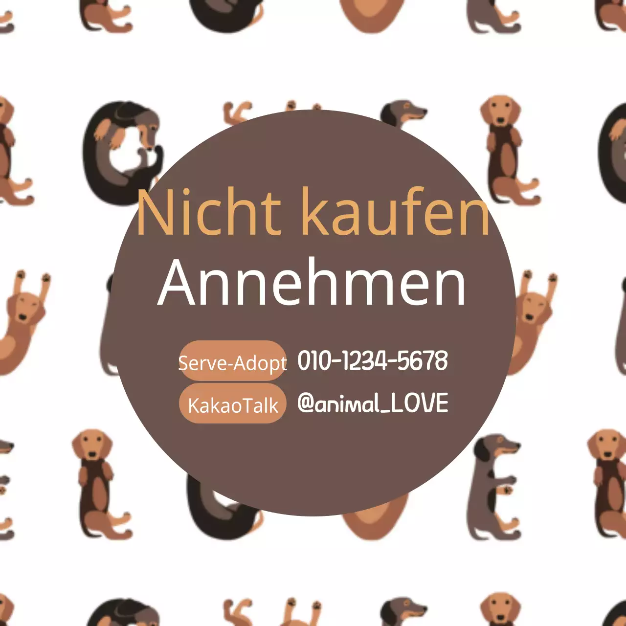 Adoptieren, nicht kaufen