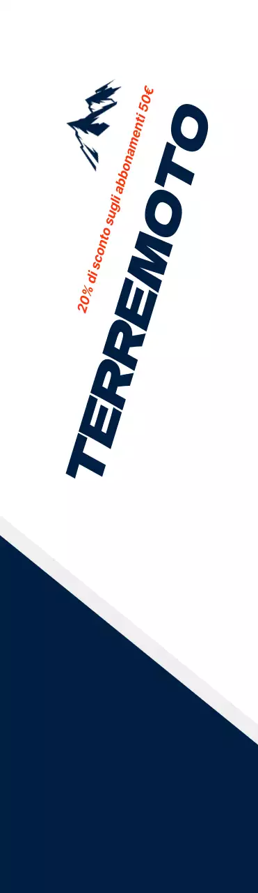 Abbigliamento da sci in stile pulito blu scuro e bianco per annunciare e promuovere sconti.