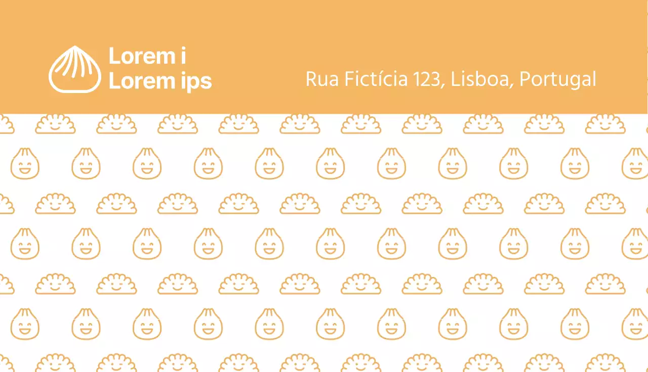 Ilustração de padrão amarelo de bolinhos de comida giros