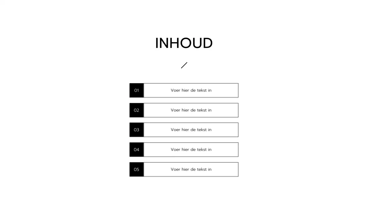 Zwart-wit presentaties