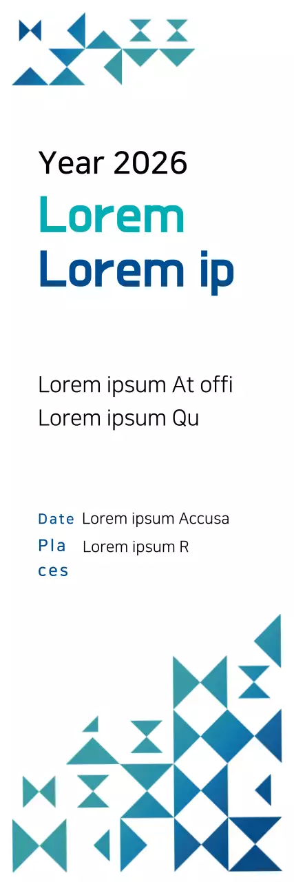 Banner de anúncio de evento moderno azul