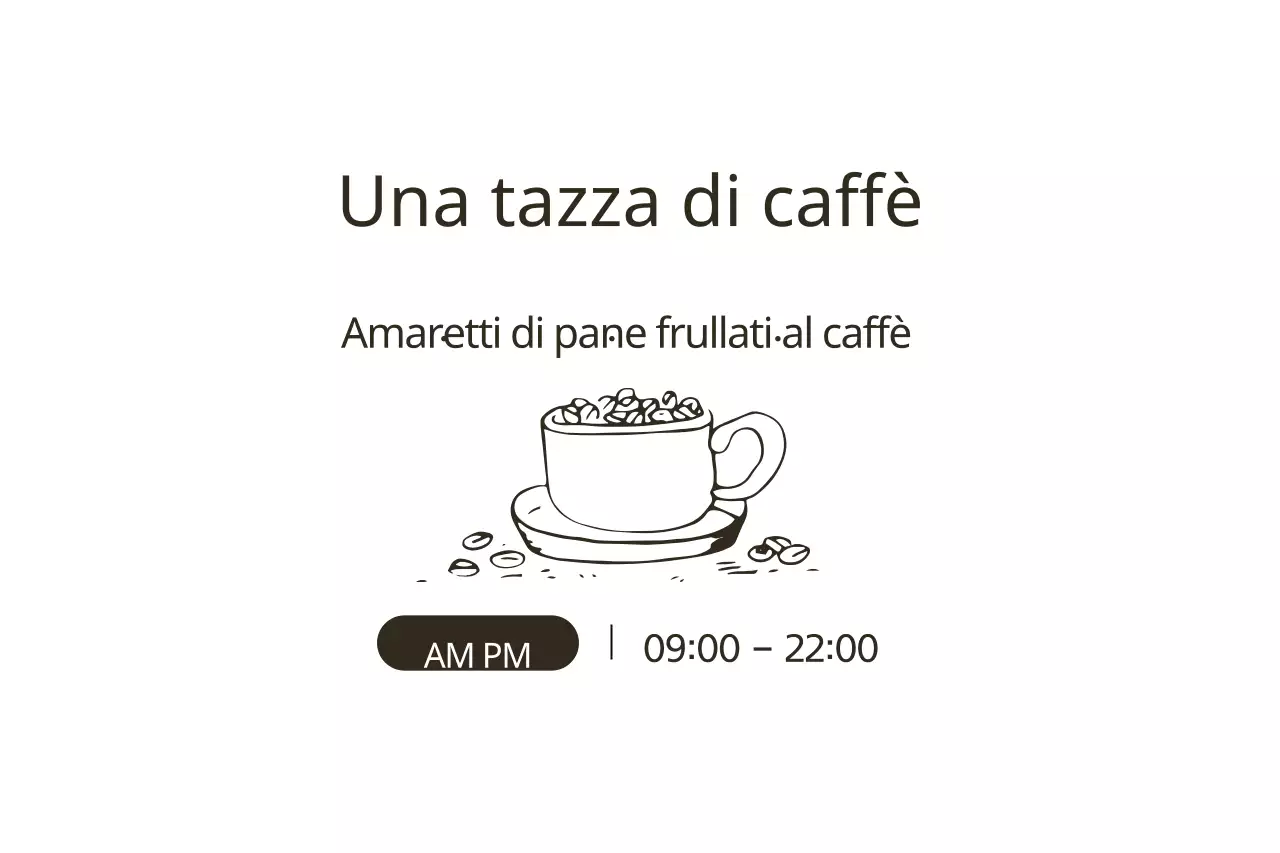 Una tazza di caffè