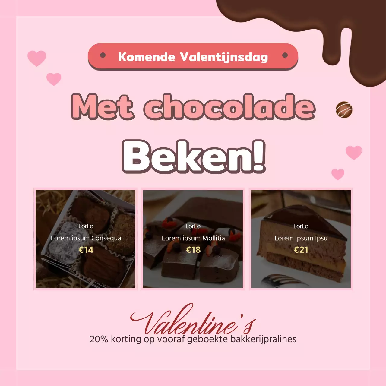 Romantische plaatskaartjes voor bekentenissenNieuwsontwerp