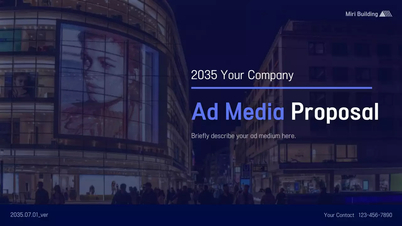 Navy Modern Media Proposal Presentation