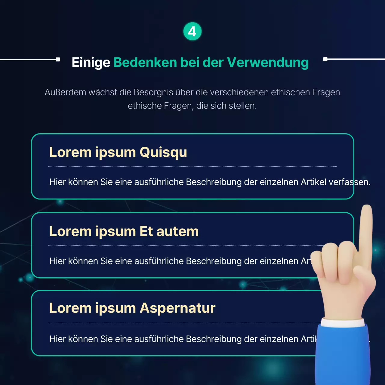Chatbot-Materialien für eine marineblaue Roboterfigur