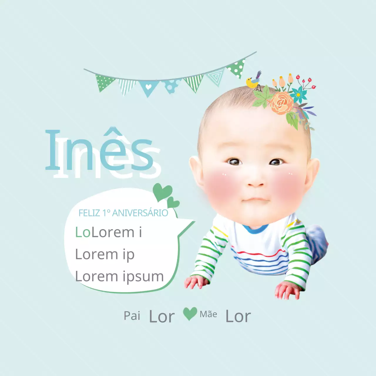 Primeiro aniversário de Ye Eun Yi