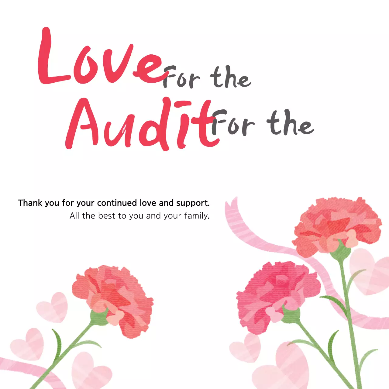 Biểu ngữ thiệp tri ân hoa đỏ